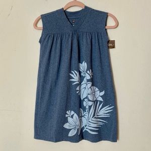 NWT TEA COLLECTION Floral Trapeze girls dress size 7